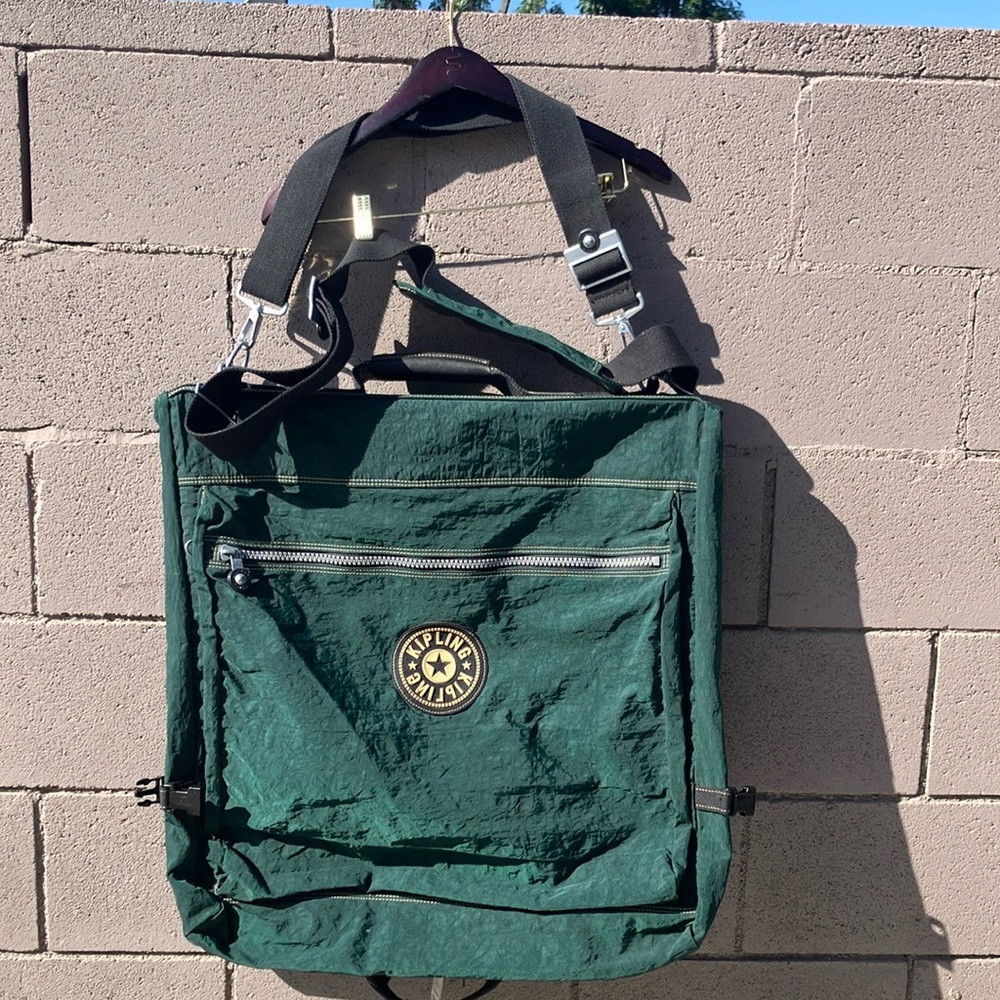 Kipling Green Garment Bag